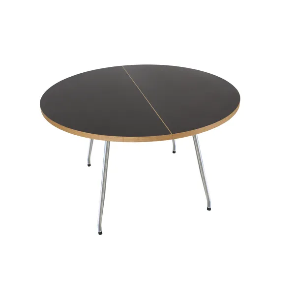 Bent Hansen Primum Spisebord Sort Linoleum/Rustfri Metal