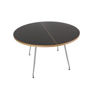 Bent Hansen Primum Spisebord Sort Linoleum/Rustfri Metal