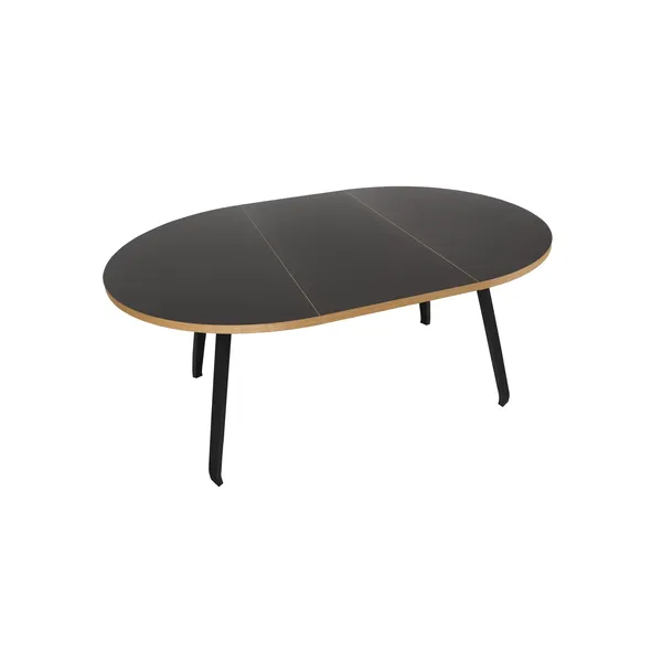 Bent Hansen Primum Spisebord Sort Linoleum/Sort Bøg