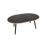 Bent Hansen Primum Spisebord Sort Linoleum/Sort Bøg