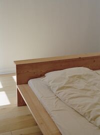 Hem Bed Frame 200x200 Oiled Red Oak