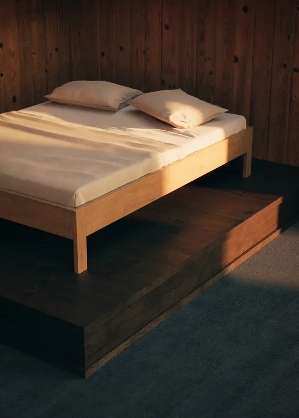 Owner Bedframe zonder Hoofdeinde 140x200 Geolied Eiken