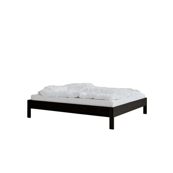 Ejer Sengestel Uden Sengegavl 180x200 Sortbejdset Egetræ