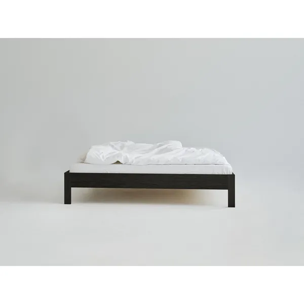 Ejer Sengestel Uden Sengegavl 180x200 Sortbejdset Egetræ