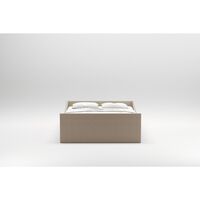 Gebogen Bedframe 180x200 Beige