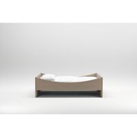 Gebogen Bedframe 160x210 Beige