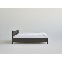Veng Sengestel 160x210 Mørkegrå/Røget Egetræ