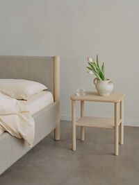 Veng Bedframe 180x200 Re-Wool 218/Zeepbehandeld Eiken