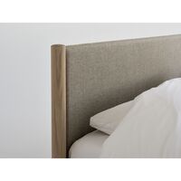 Veng Bedframe 200x200 Re-Wool 218/Zeepbehandeld Eiken