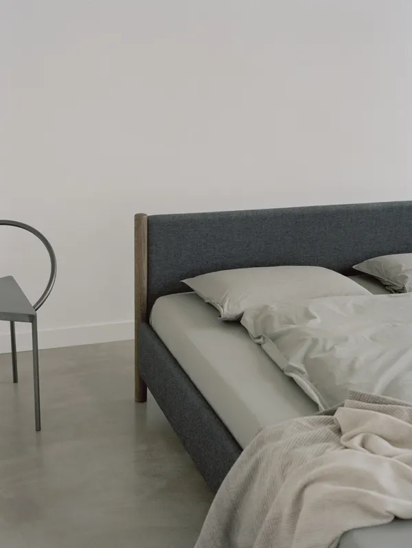 Veng Bedframe 140x200 Re-Wool 198/Gerookt Eiken