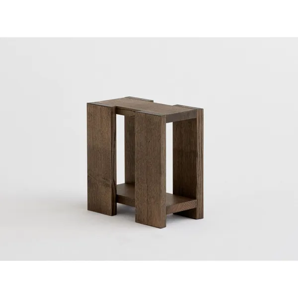 Etagere Side Table Medium Smoked Red Oak