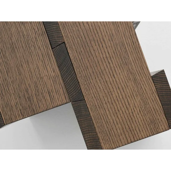 Etagere Side Table Medium Smoked Red Oak