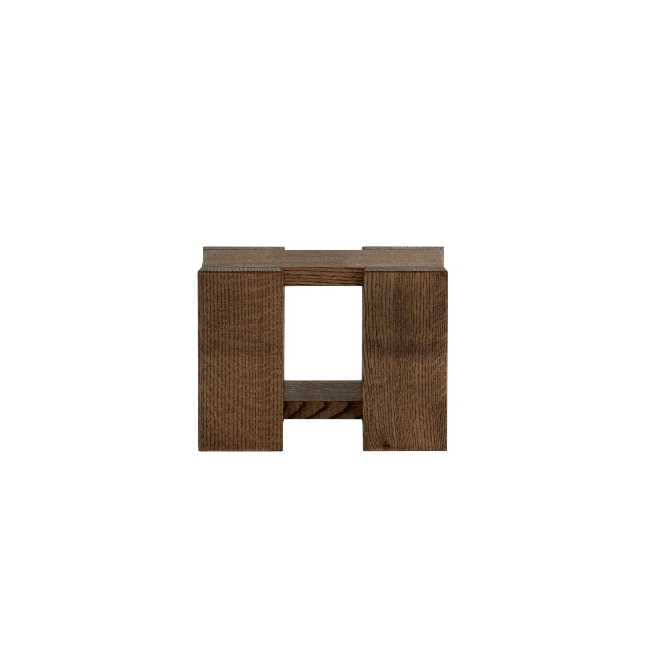 Etagere Sidebord Liten Røkt Rød Eik