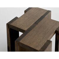 Etagere Side Table Small Smoked Red Oak