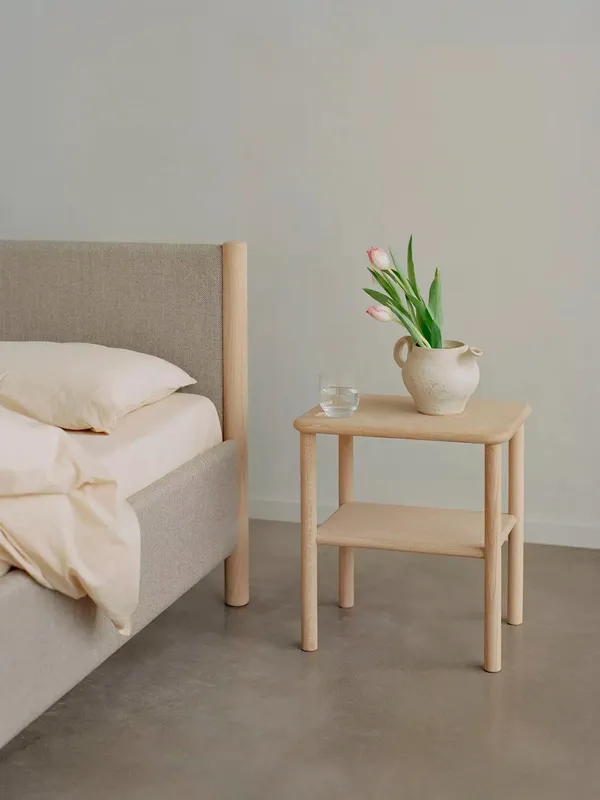 Alling Side Table H44 Soap Treated Oak