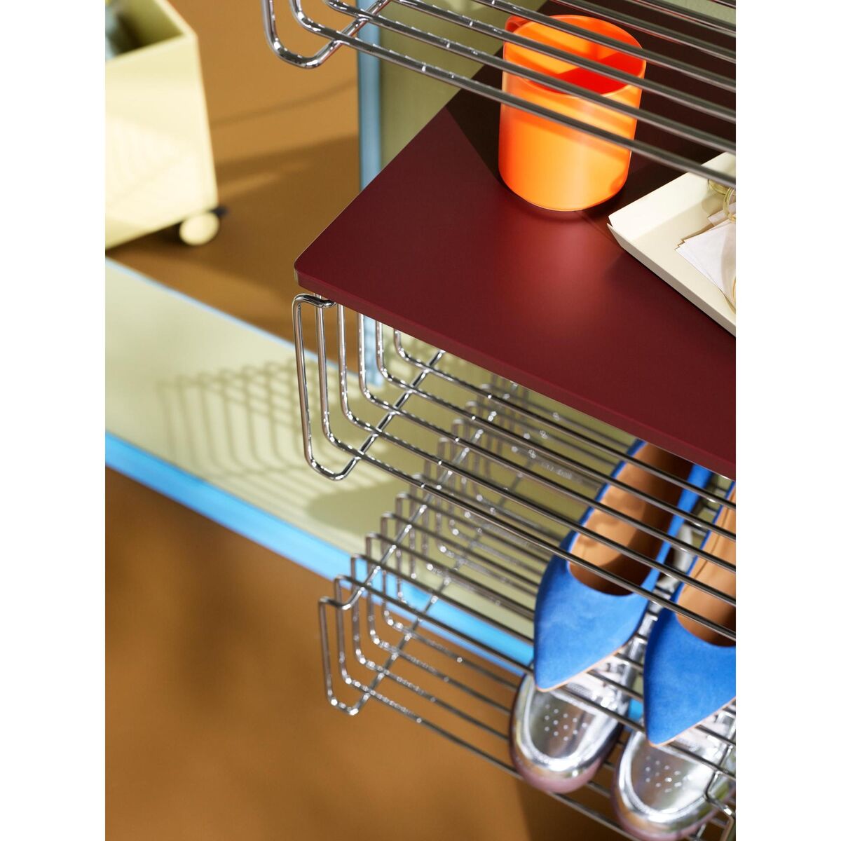 Panton Wire Half Height Reol 43-Chrome 17,2 cm x 34,8 cm