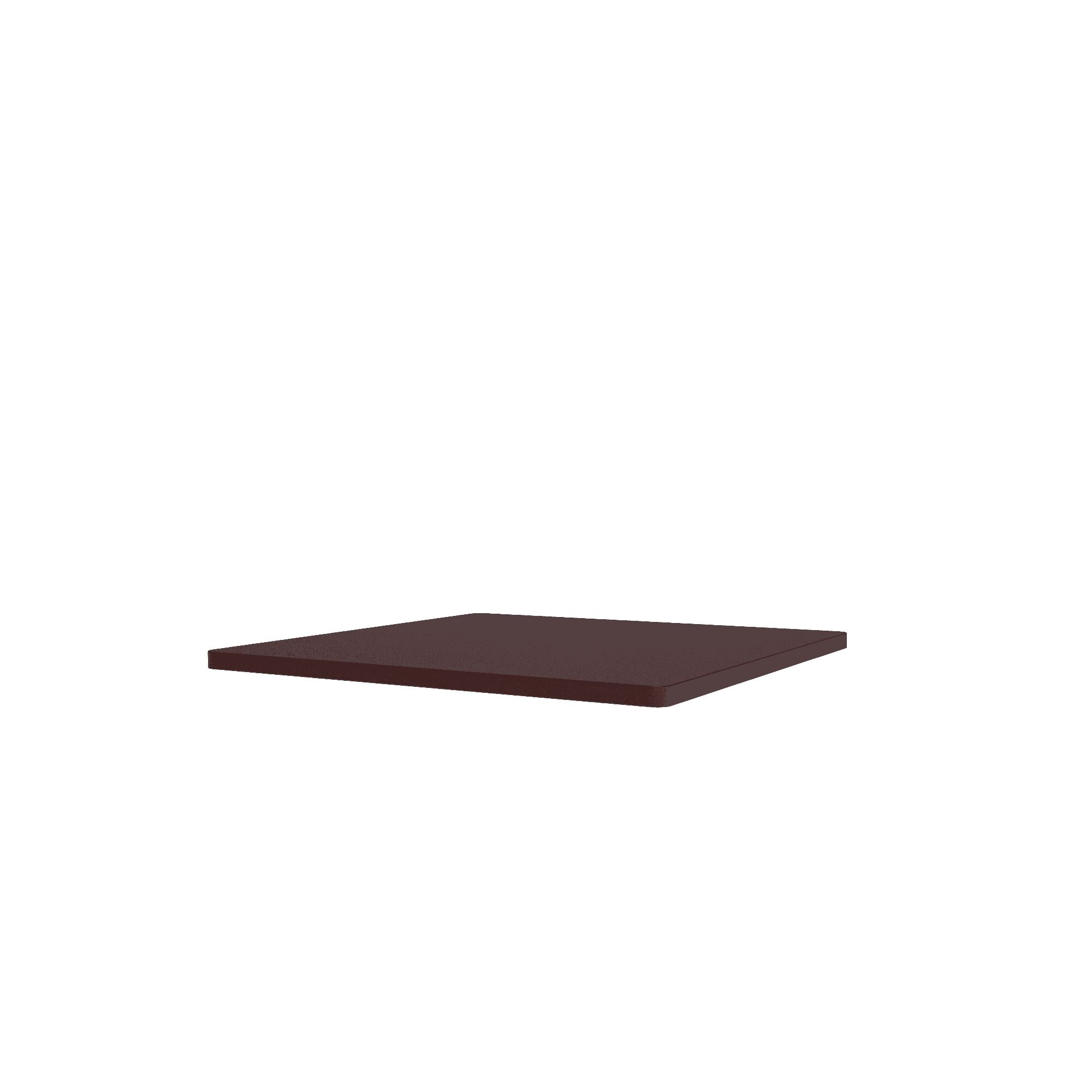 Assiette Supérieure Métallique Panton 07 - Noir et Rouge 34,8 cm x 34,8 cm