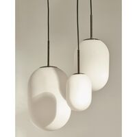 Noor Pendel Lille Opal/Sort