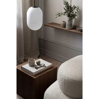 Noor Taklampe Medium Opal/ Sort