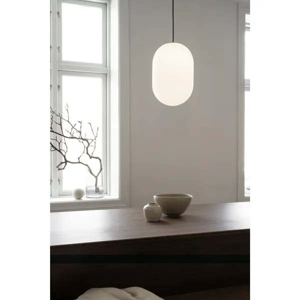 Noor Pendant Large Opal/ Black
