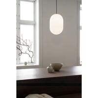 Noor Pendant Large Opal/ Black