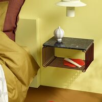 Libreria Panton Wire A Mezza Altezza 05 - Nera 17,2 cm x 34,8 cm