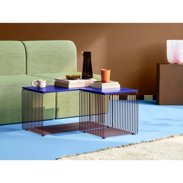 Panton Wire Extended Shelf 07-Black Red 70 cm x 34.8 cm