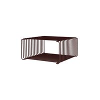 Panton Draadboekenkast Halfhoog 07-Zwart Rood 17,2 cm x 34,8 cm