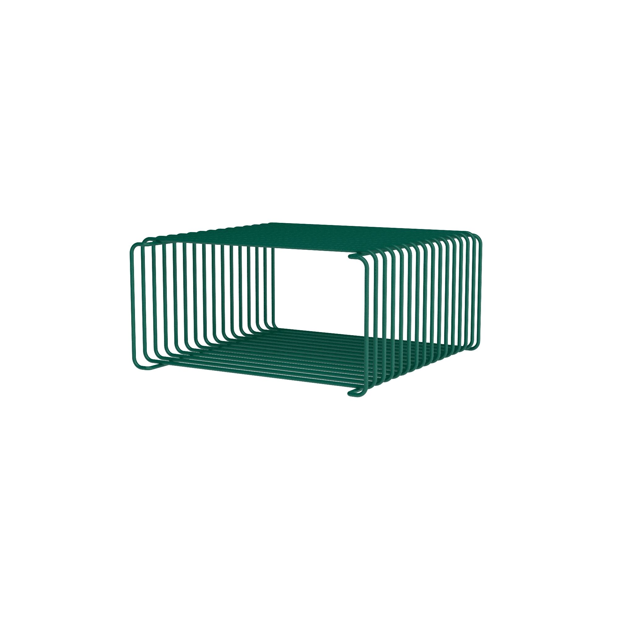 Panton Bokhylle i Ståltråd, Halvhøy, 136 – Furu, 17,2 cm x 34,8 cm