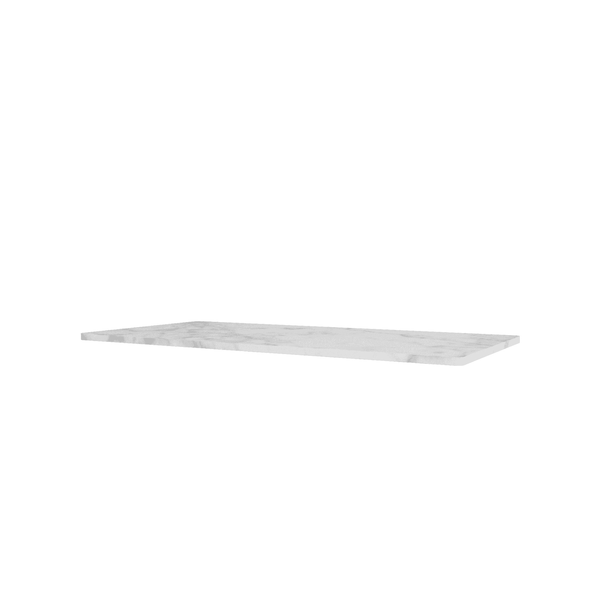 Panton Draht-Deckplatte 992 – Weißer Marmor 70,1 cm x 34,8 cm
