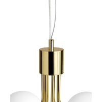 Celeste Kronleuchter 70 cm Messing/Opal