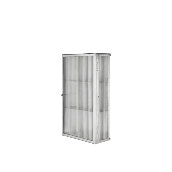 Haze Wall-Hung Cabinet Stainless Steel/Fluted Glass