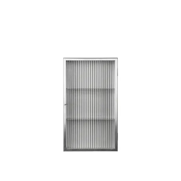Haze Wall-Hung Cabinet Stainless Steel/Fluted Glass