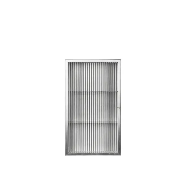 Haze Wall-Hung Cabinet Stainless Steel/Fluted Glass