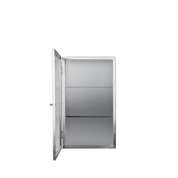 Haze Wall-Hung Cabinet Stainless Steel/Fluted Glass
