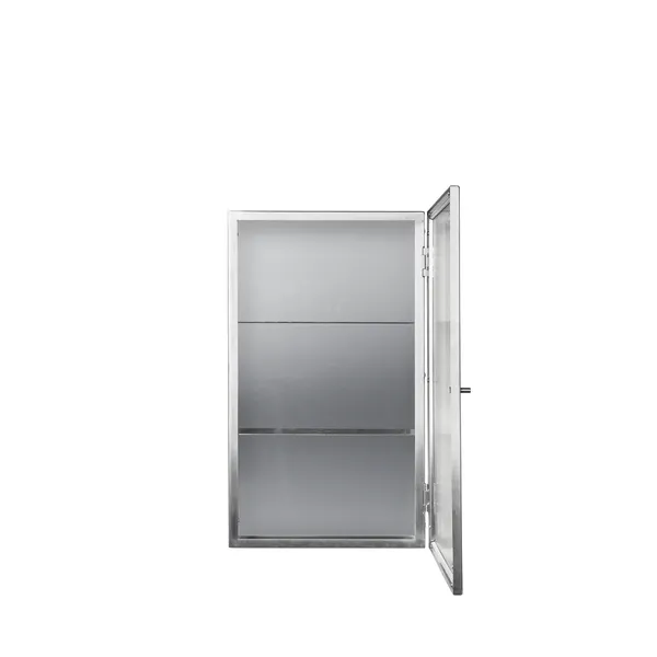 Haze Wall-Hung Cabinet Stainless Steel/Fluted Glass