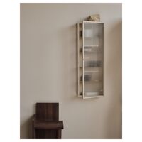 Haze Wall-Hung Cabinet 35x100 Cashmere