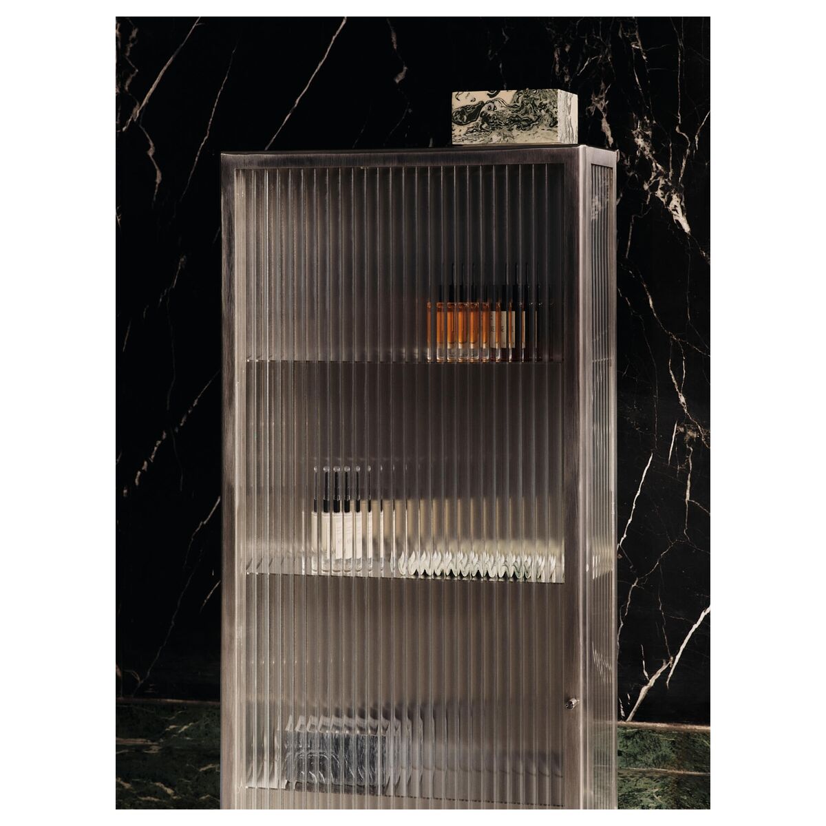 Armoire Murale Haze 35 x 100 cm en Acier Inoxydable