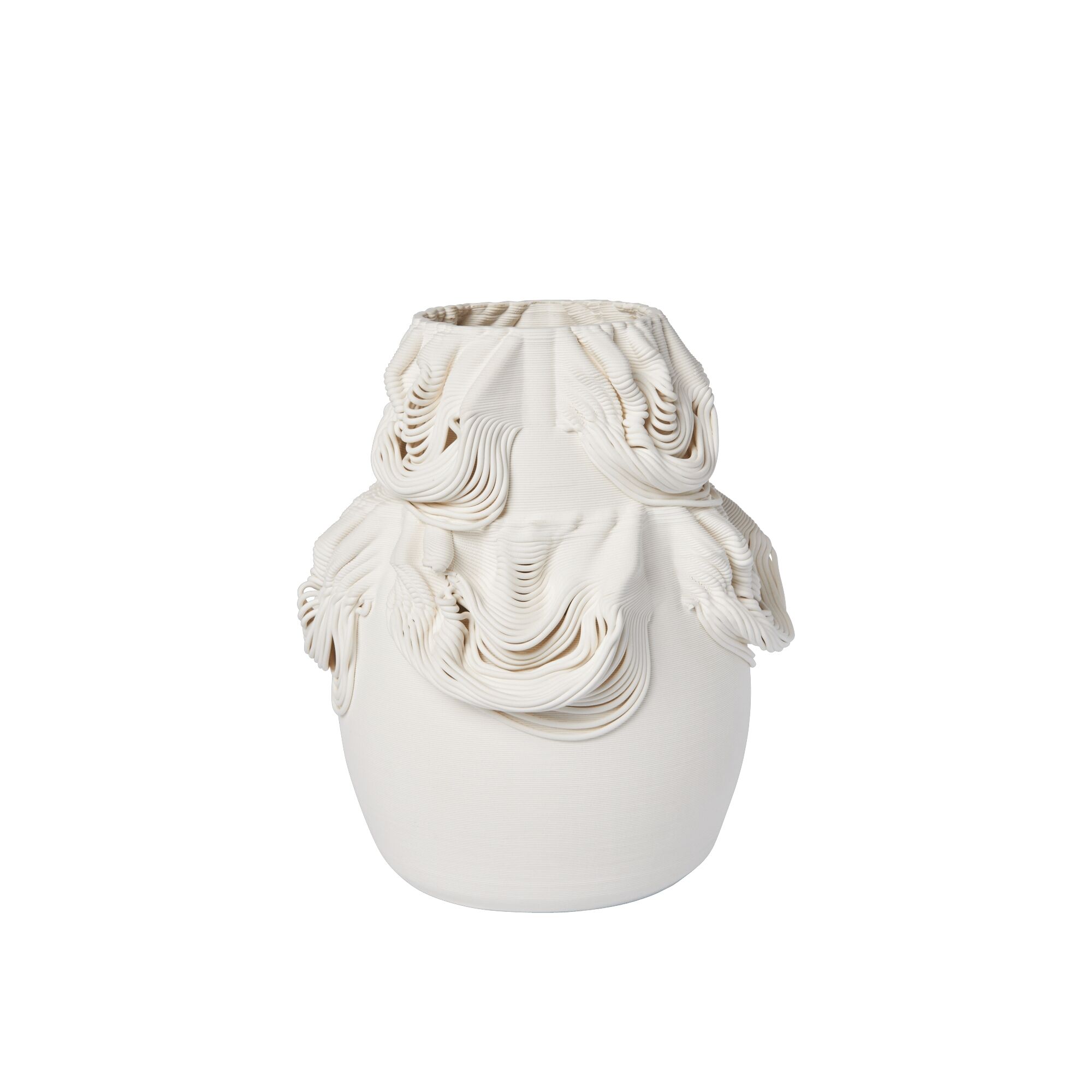 Drisca Vase H23 Off White