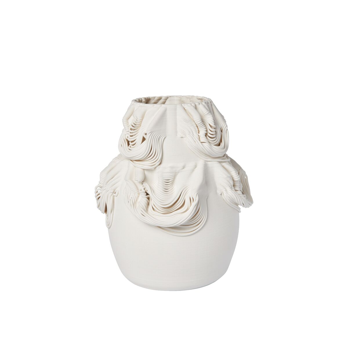 Drisca Vase H23 Off White