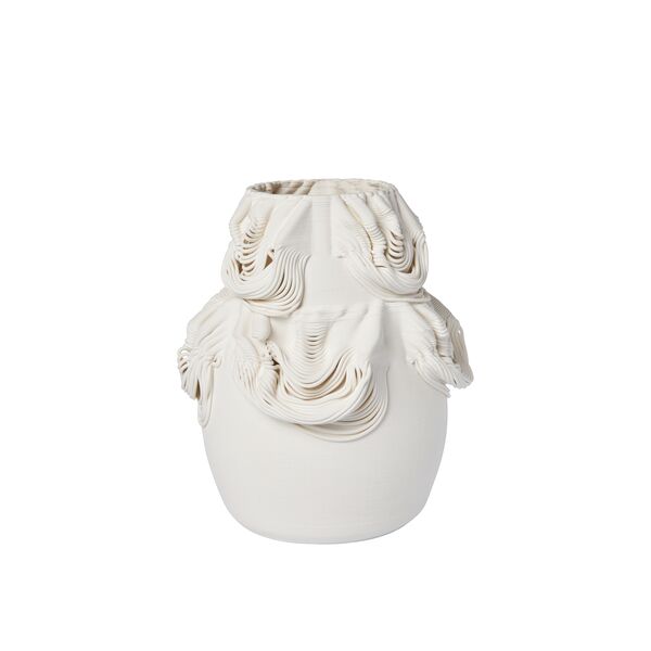 Drisca Vase H23 Gebrochenes Weiß