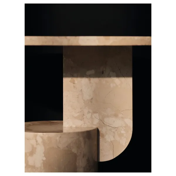 Insert Side Table Stone/ Sand