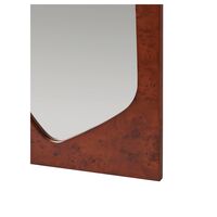 Folia Mirror H135 Dark Stained Burl Wood