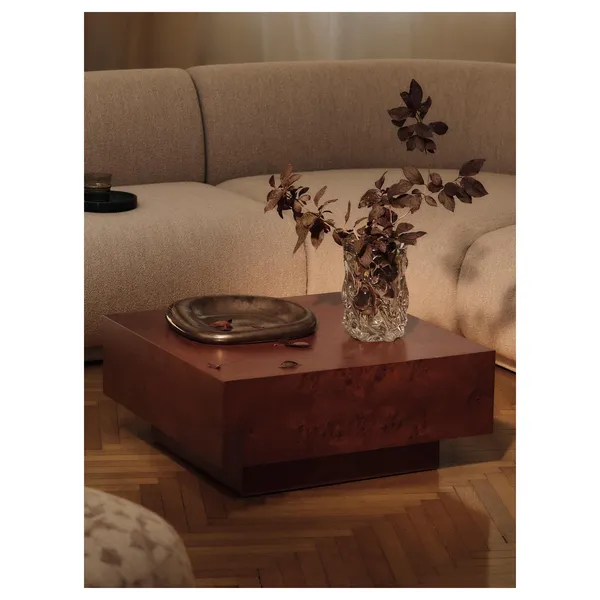 Burl Storage Couchtisch, Dunkel Gebeiztes Wurzelholz