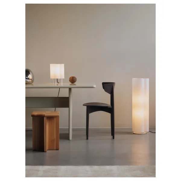 Boe Floor Lamp H80 Silver/Natural