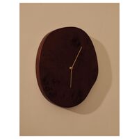 Melt Wall Clock Dark Stained Root Wood