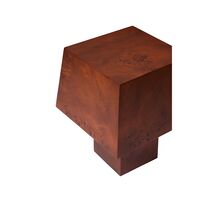 Lampa Stołowa Burl z Ciemnobejcowanego Drewna Burl