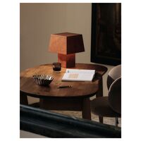 Lampa Stołowa Burl z Ciemnobejcowanego Drewna Burl