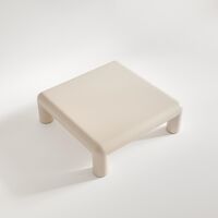 Table Basse Cubio 110x110 Beige Clair Semi-brillant
