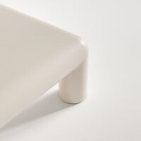 Table Basse Cubio 110x110 Beige Clair Semi-brillant